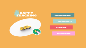 Happy Teaching-Agenda, Lehreragenda 23/24, Unterrichtsmaterial, Lehrermaterial, Lehrerplaner, Unterrichtsplaner, Lehrergeschenk, Agenda,