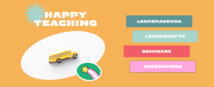 Happy Teaching-Agenda, Lehreragenda 23/24, Unterrichtsmaterial, Lehrermaterial, Lehrerplaner, Unterrichtsplaner, Lehrergeschenk, Agenda,