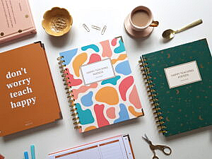 Happy Teaching-Agenda, Lehreragenda 23/24, Unterrichtsmaterial, Lehrermaterial, Lehrerplaner, Unterrichtsplaner, Lehrergeschenk, Agenda,