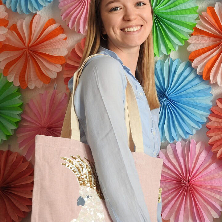 Lehrertasche, Happy Kakadu-Tasche, Lehrergeschenk, Happy Bag