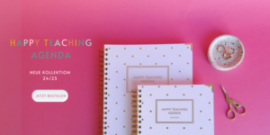 Happy Teaching-Agenda, Lehreragenda 24/25, Unterrichtsmaterial, Lehrermaterial, Lehrerplaner, Unterrichtsplaner, Lehrergeschenk, Agenda,