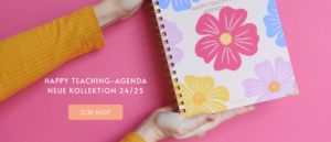 Happy Teaching-Agenda, Lehreragenda 24/25, Unterrichtsmaterial, Lehrermaterial, Lehrerplaner, Unterrichtsplaner, Lehrergeschenk, Agenda,