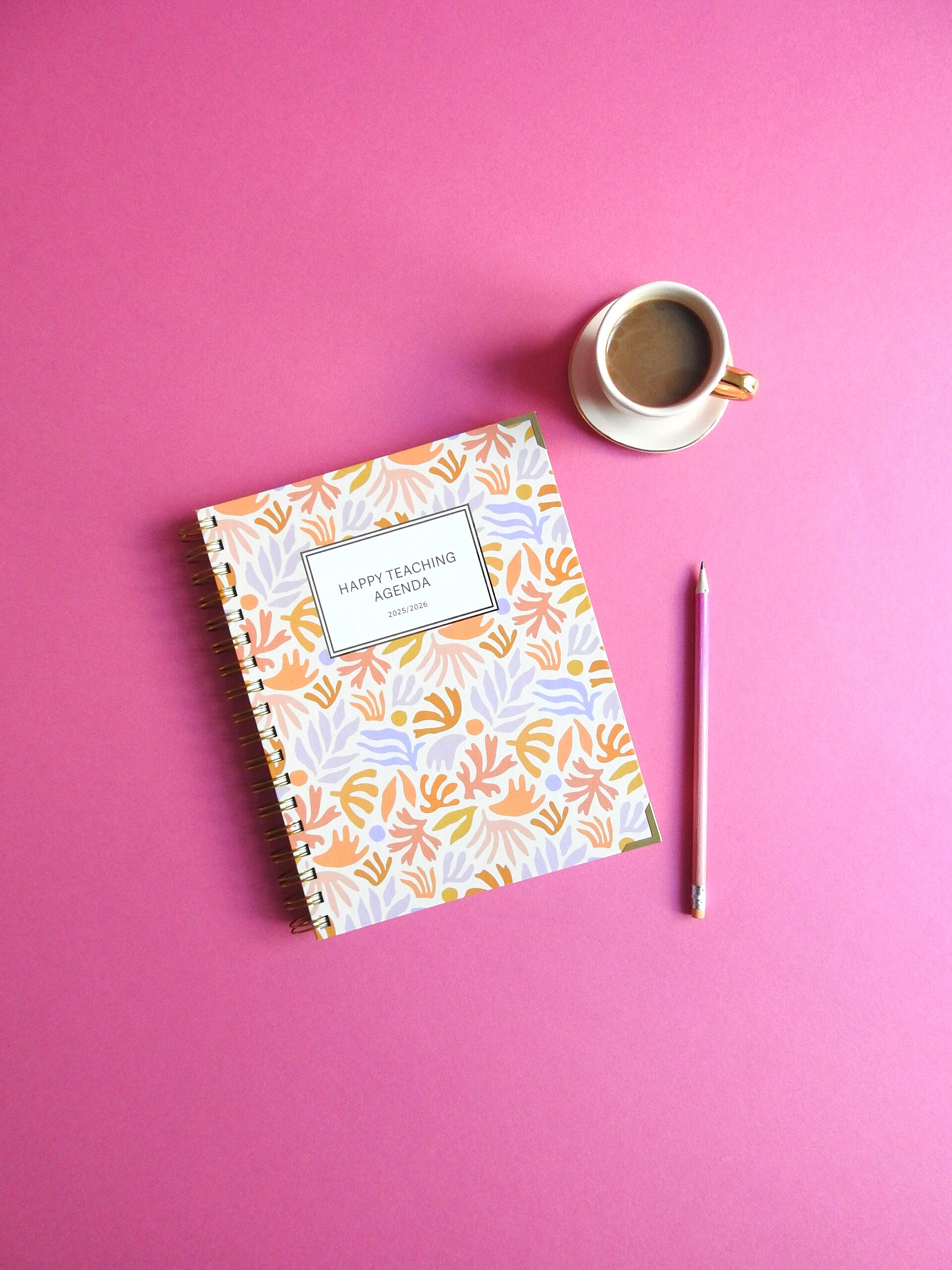 Lehreragenda 25/26, Lehrerkalender 25/26, Lehrergeschenke, Lehrermaterial, Unterrichtsmaterial, Lehrerleben, Happy Teaching Agenda 25/26, Unterrichtsplaner 25/26