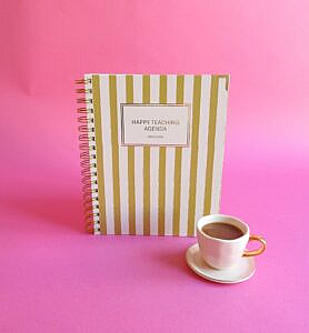 Lehreragenda 25/26, Lehrerkalender 25/26, Lehrergeschenke, Lehrermaterial, Unterrichtsmaterial, Lehrerleben, Happy Teaching Agenda 25/26, Unterrichtsplaner 25/26